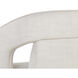 Kendrick Moto Stucco Wheeled Dining Armchair, Wheeled